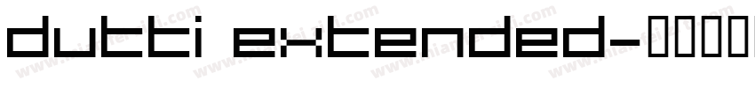 Dutti Extended字体转换